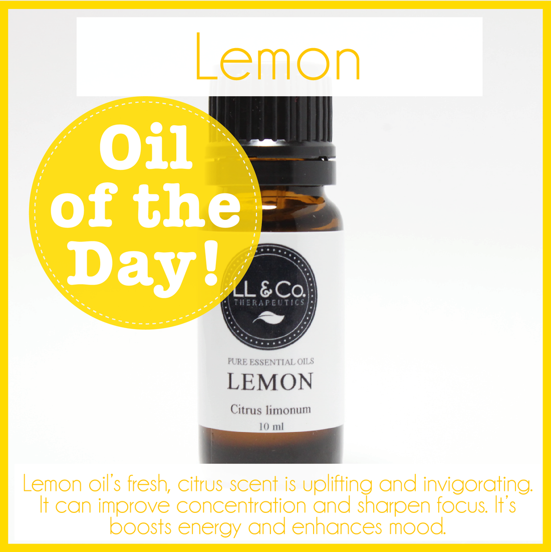 Oil of the Day - Lemon
