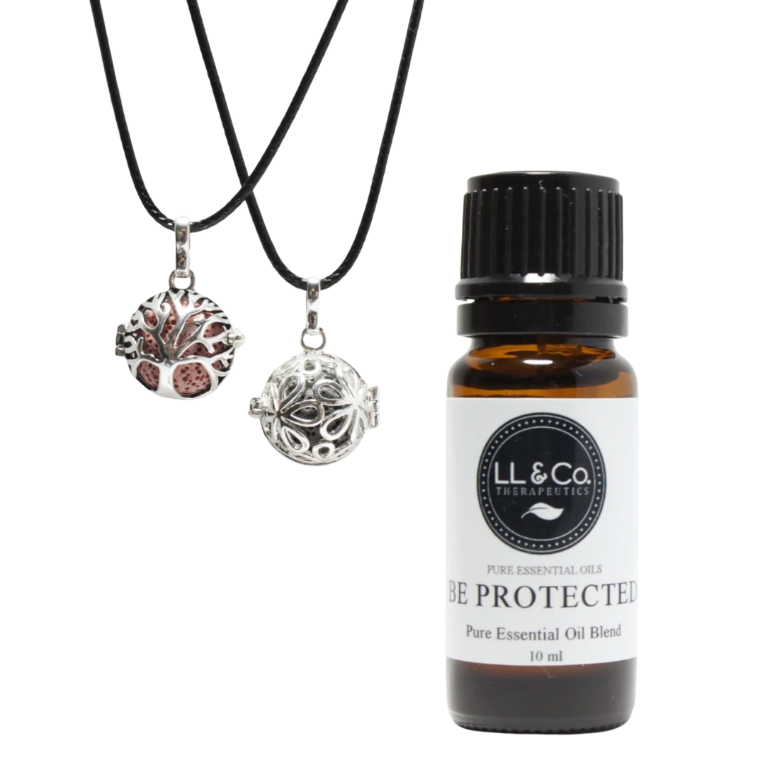 Aromatherapy Necklace & Be Protected Bundle